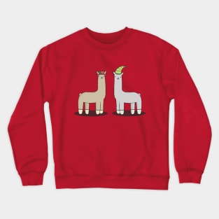 llamas with hats. Crewneck Sweatshirt